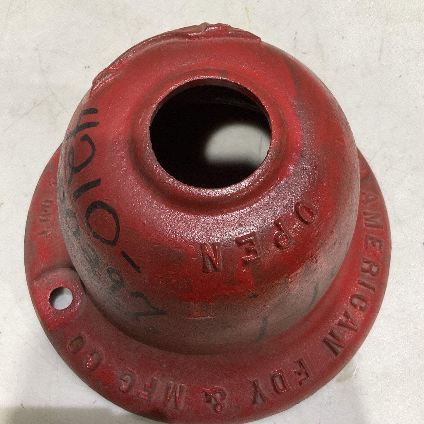 AMERICAN FDY & MFG CO NO 4 0DT HYDRANT ROTARY HEAD VINTAGE CAST IRON 373