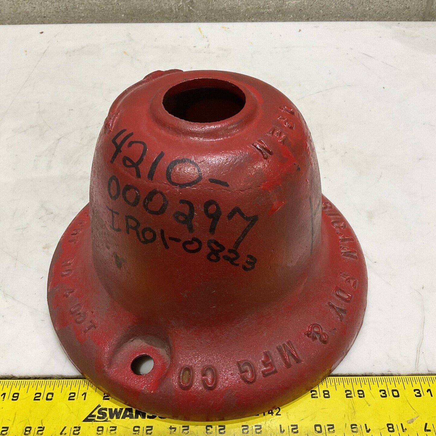 AMERICAN FDY & MFG CO NO 4 0DT HYDRANT ROTARY HEAD VINTAGE CAST IRON 373