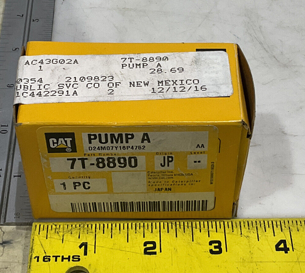 CAT OEM 7T-8890 JP PUMP A D24M07Y16P4752 373