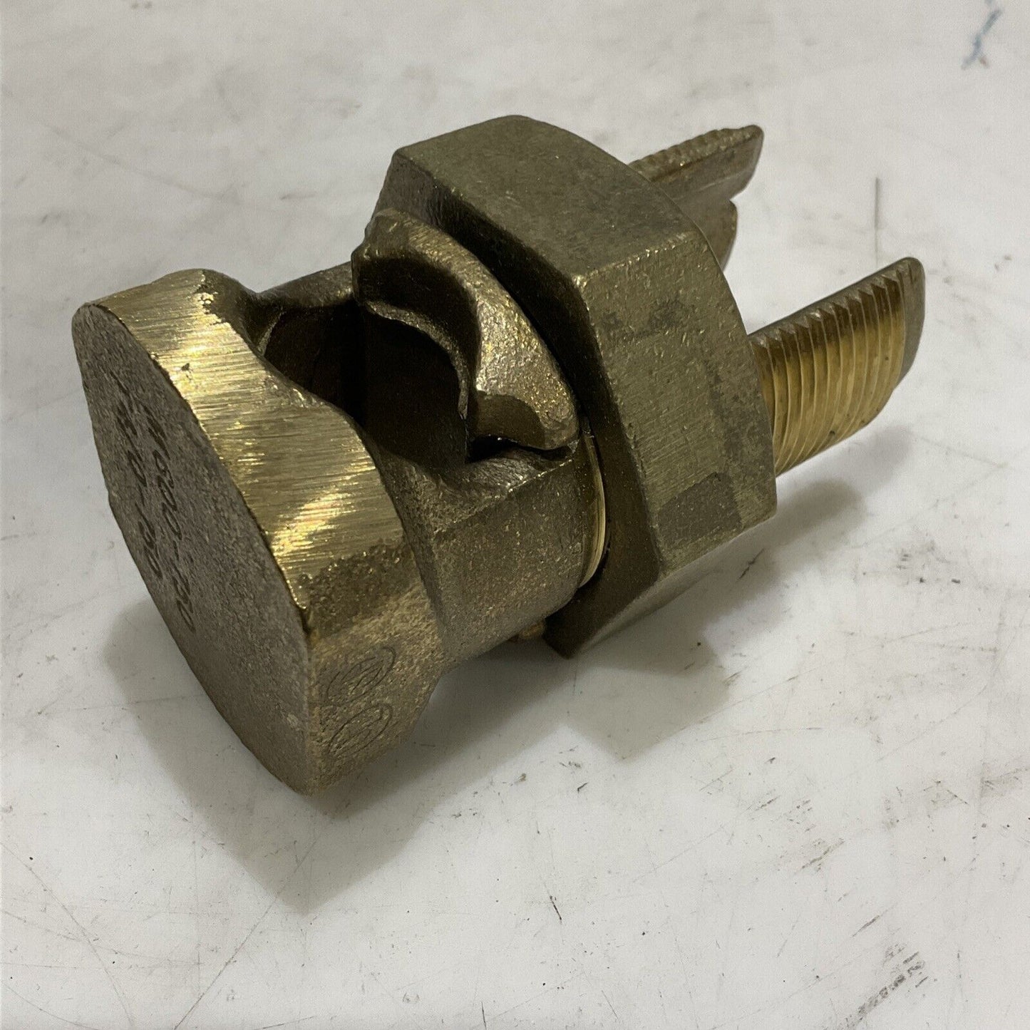 BLACKBURN 750M SPLIT-BOLT CONNECTOR HIGH-STRENGTH BRONZE LOT OF 4 373