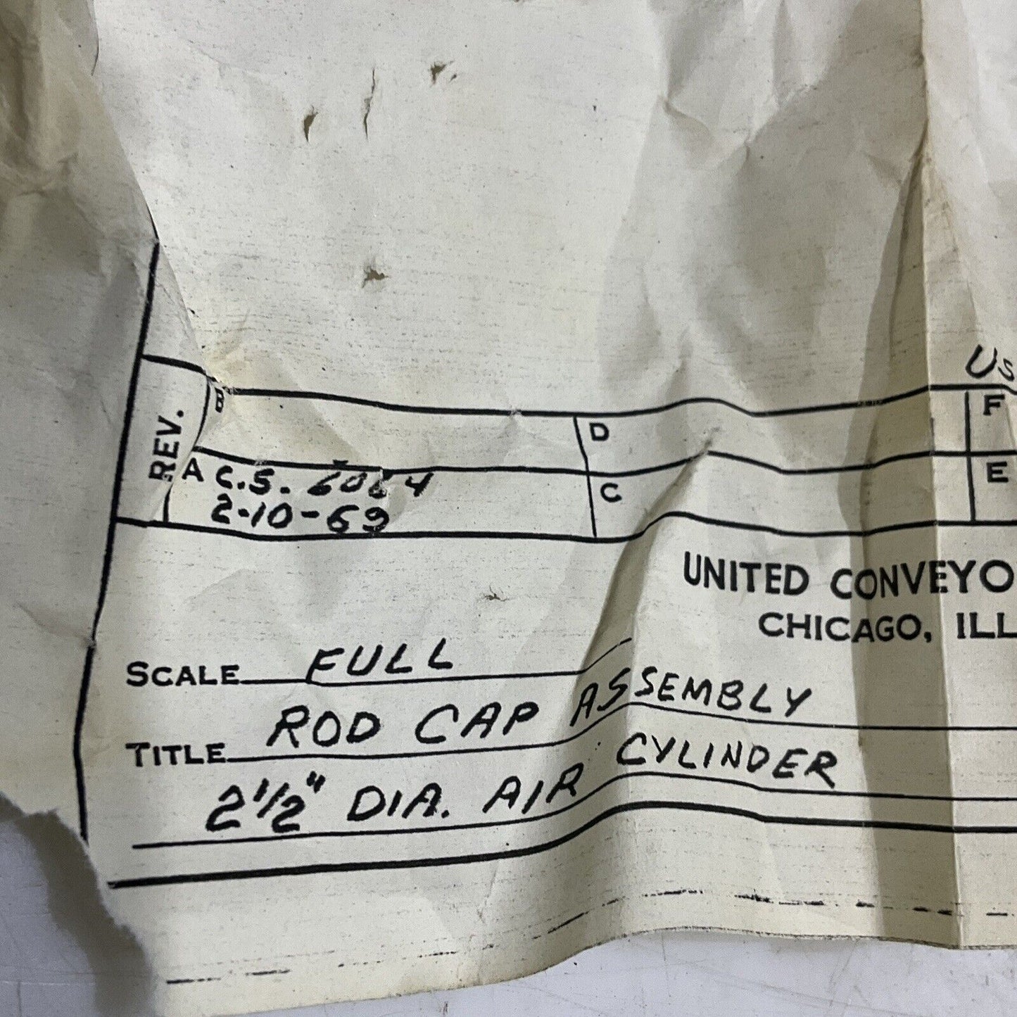 UCC 4401-37 ROD CAP ASSEMBLY 2 1/2” DIA AIR CYLINDER LOT OF 5 373