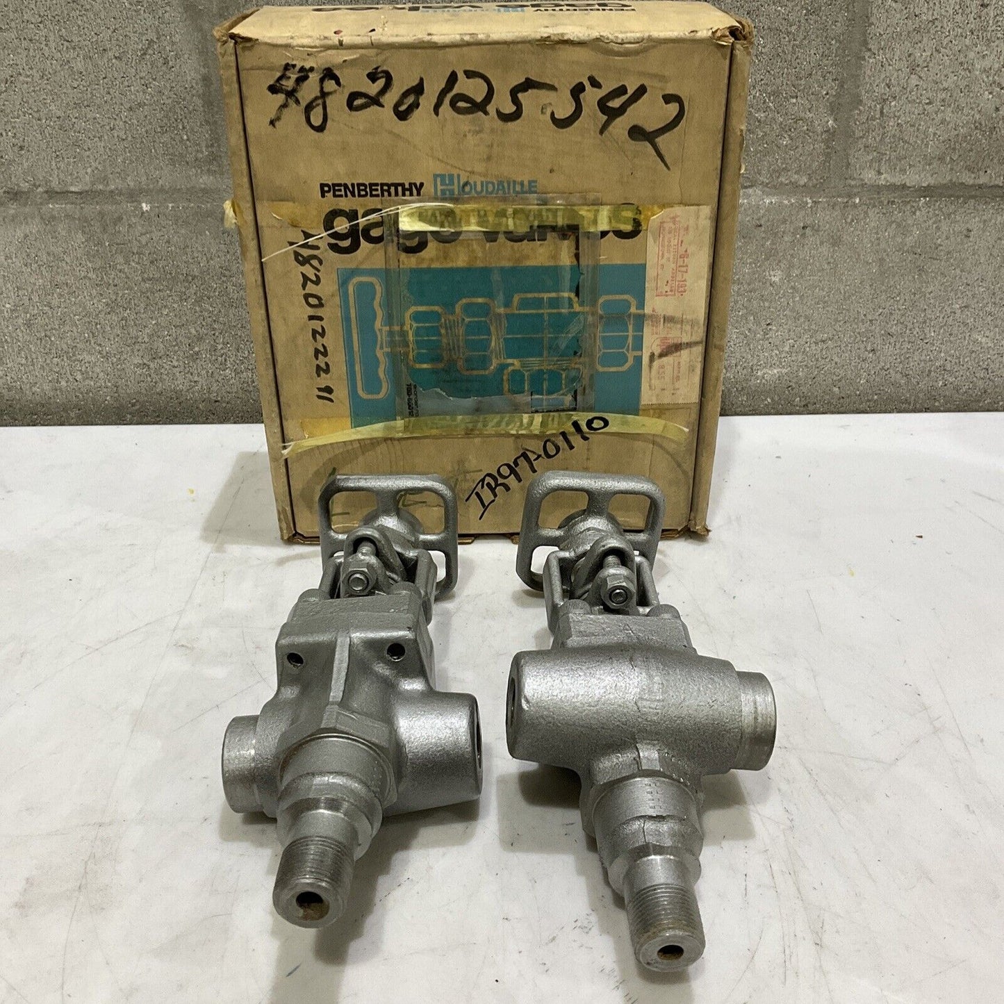 PENBERTHY HOUDAILLE 64856-500 GAGE VALVE 730 W/ BALL CHECK 1/2” NPT LOT OF 2 373