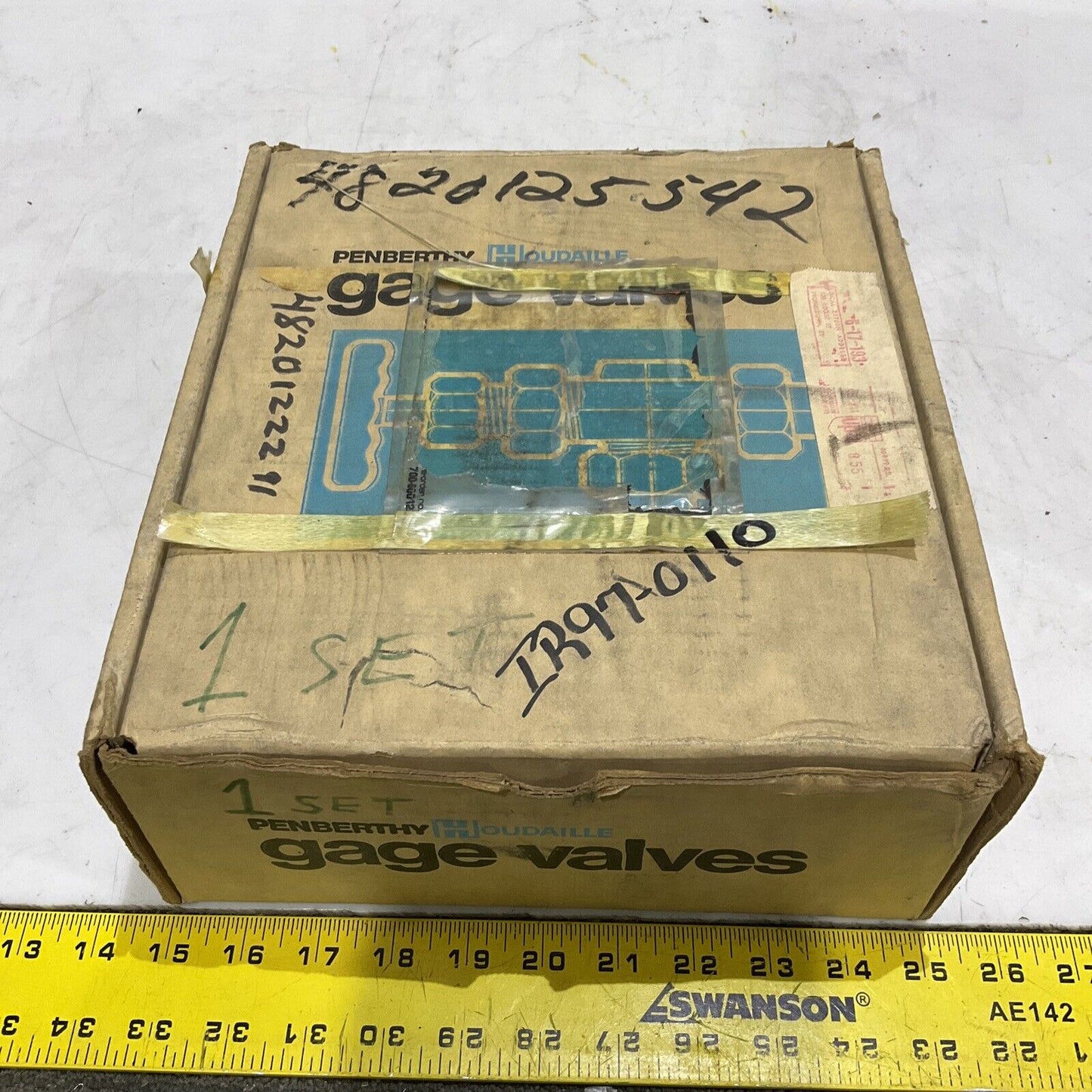 PENBERTHY HOUDAILLE 64856-500 GAGE VALVE 730 W/ BALL CHECK 1/2” NPT LOT OF 2 373