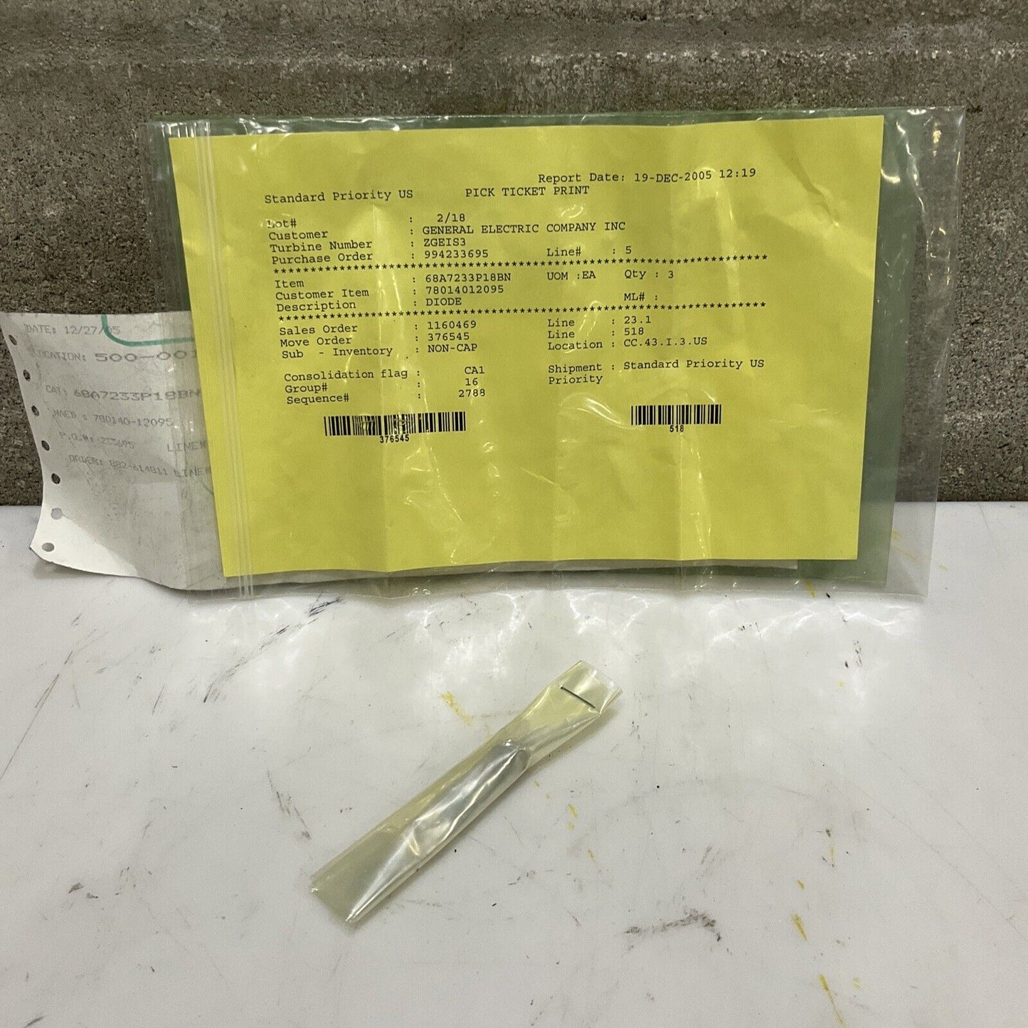 GENERAL ELECTRIC 68A7233P18BN F/GT EXCITER DIODE 373