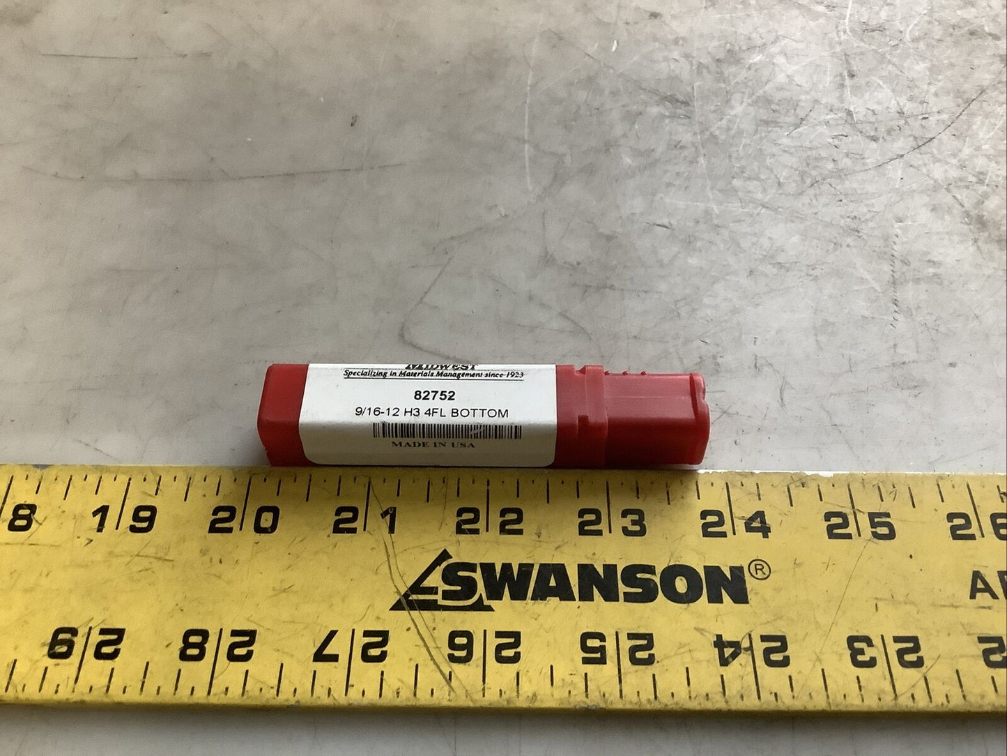KIMBALL MIDWEST 82752 BOTTOM TAP 9/16-12 H3 4FL 476