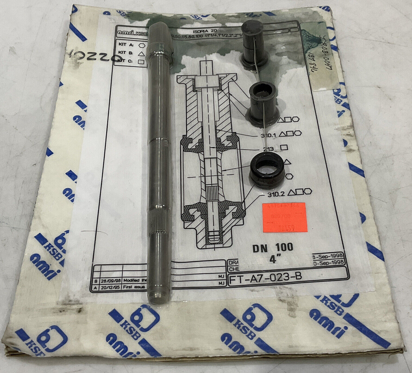 AMRI FT-A7-023-B DN 100 4” KIT 373