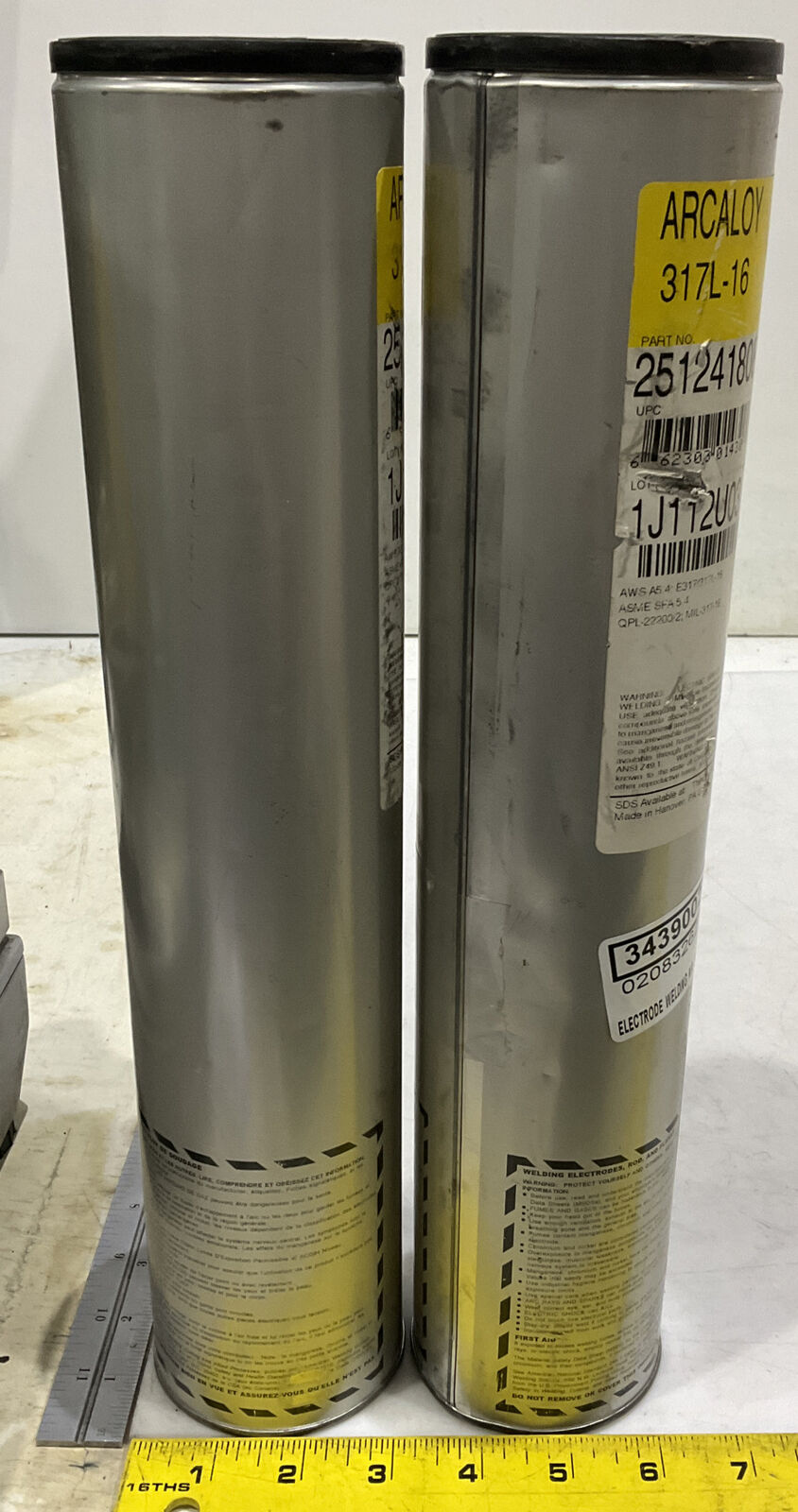ESAB ARCALOY 317L-16 251241808 WELDING ELECTRODE LOT OF 2 373