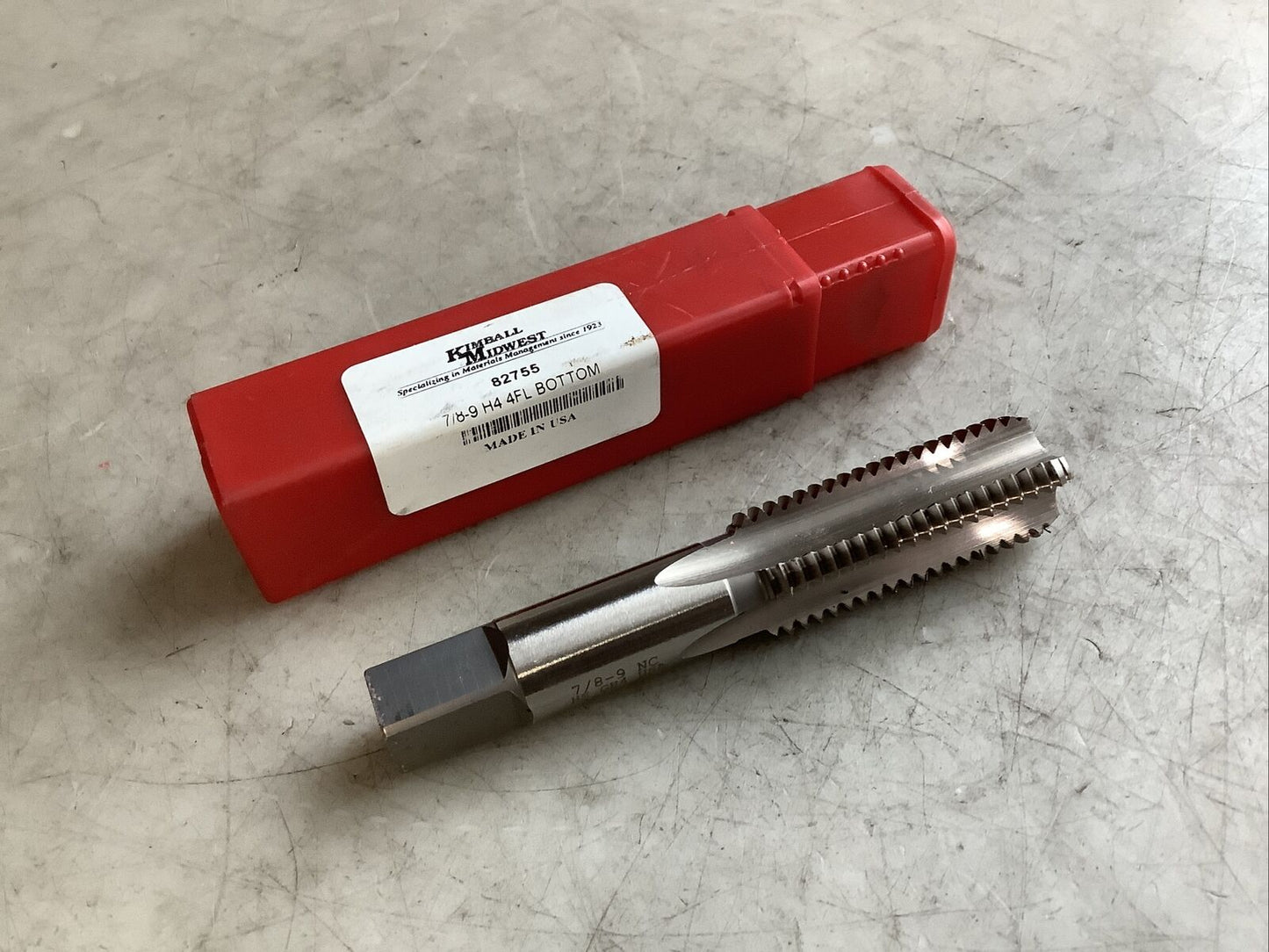 KIMBALL MIDWEST 82755 BOTTOM TAP 7/8-9 H4 4FL 476