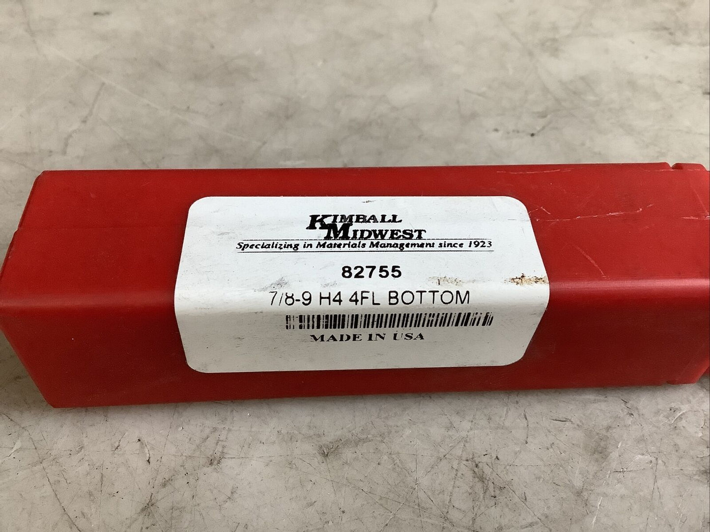 KIMBALL MIDWEST 82755 BOTTOM TAP 7/8-9 H4 4FL 476