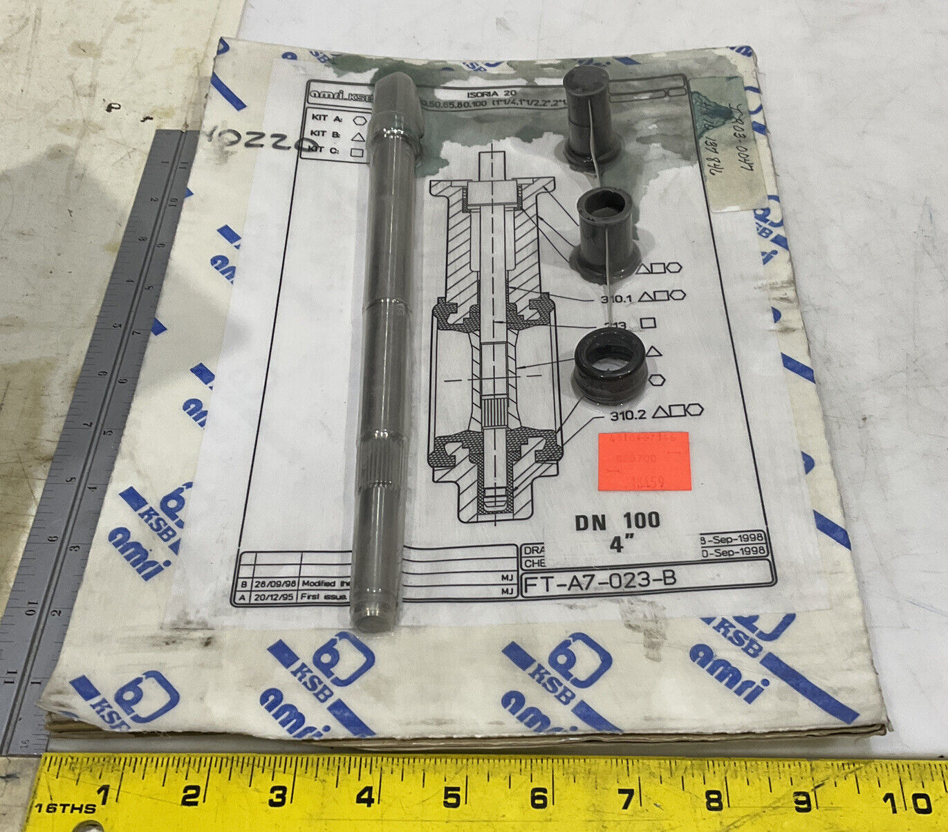 AMRI FT-A7-023-B DN 100 4” KIT 373