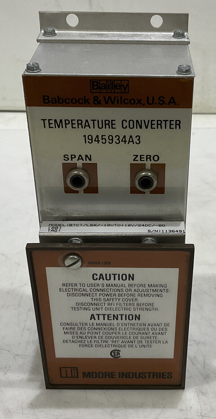 BABCOCK AND WILCOX 1945934A3 TEMPERATURE CONVERTER 373