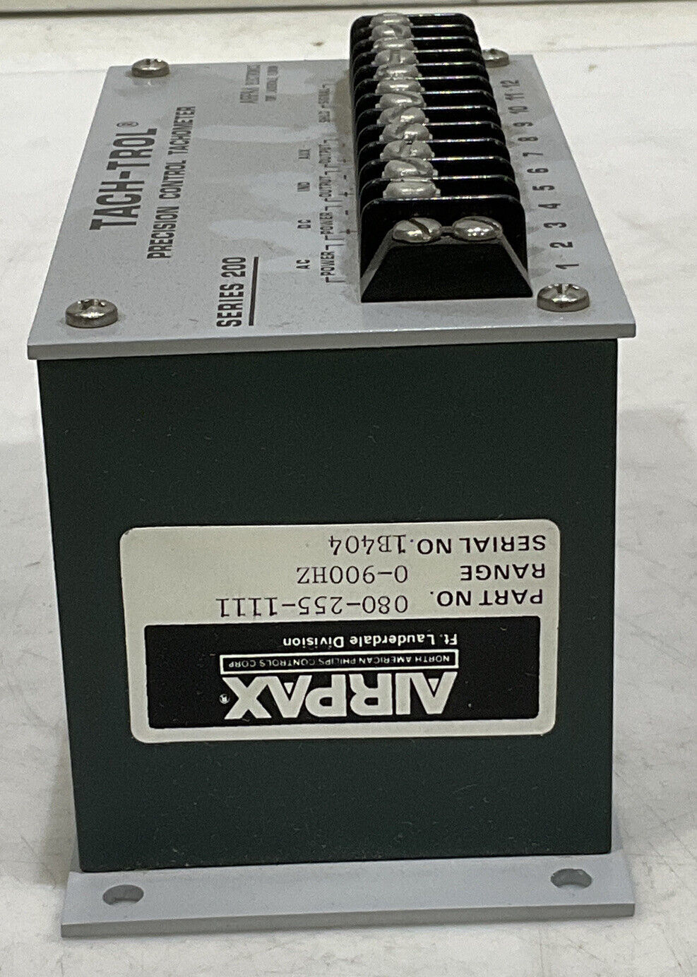 AIRPAX 080255-1111 1-900HZ PRECISION CONTROL TACHOMETER 373