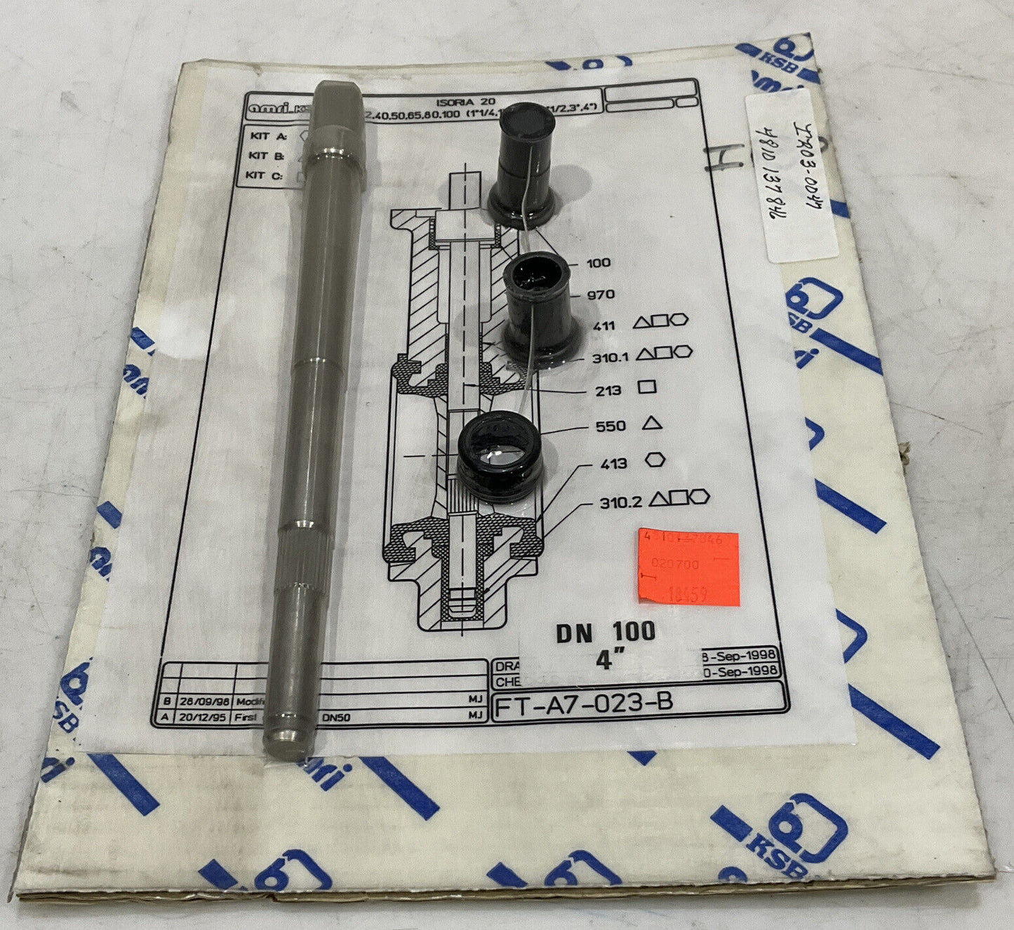AMRI FT-A7-023-B DN 100 4” KIT 373