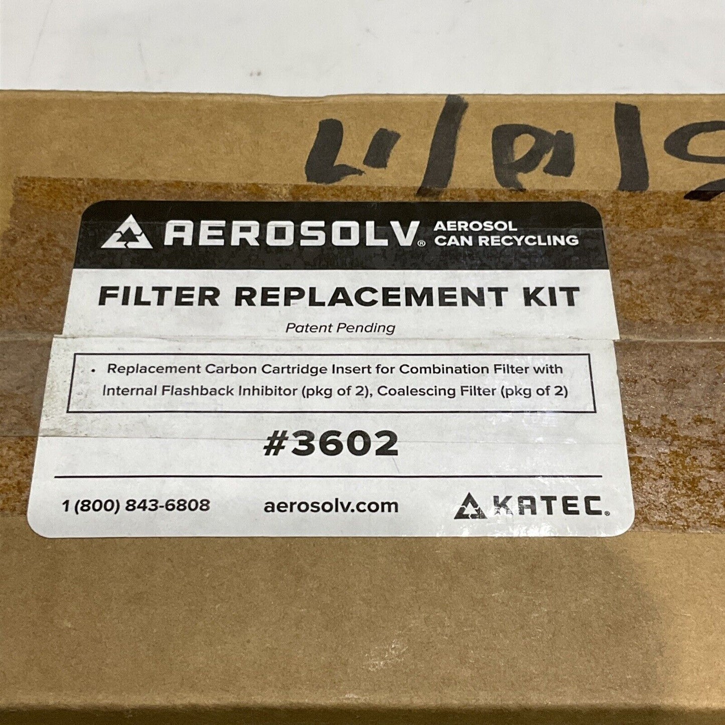 AEROSOLV 3602 CARBON CARTRIDGE EFFICIENCY COALESCER FILTER REPLACEMENT KIT