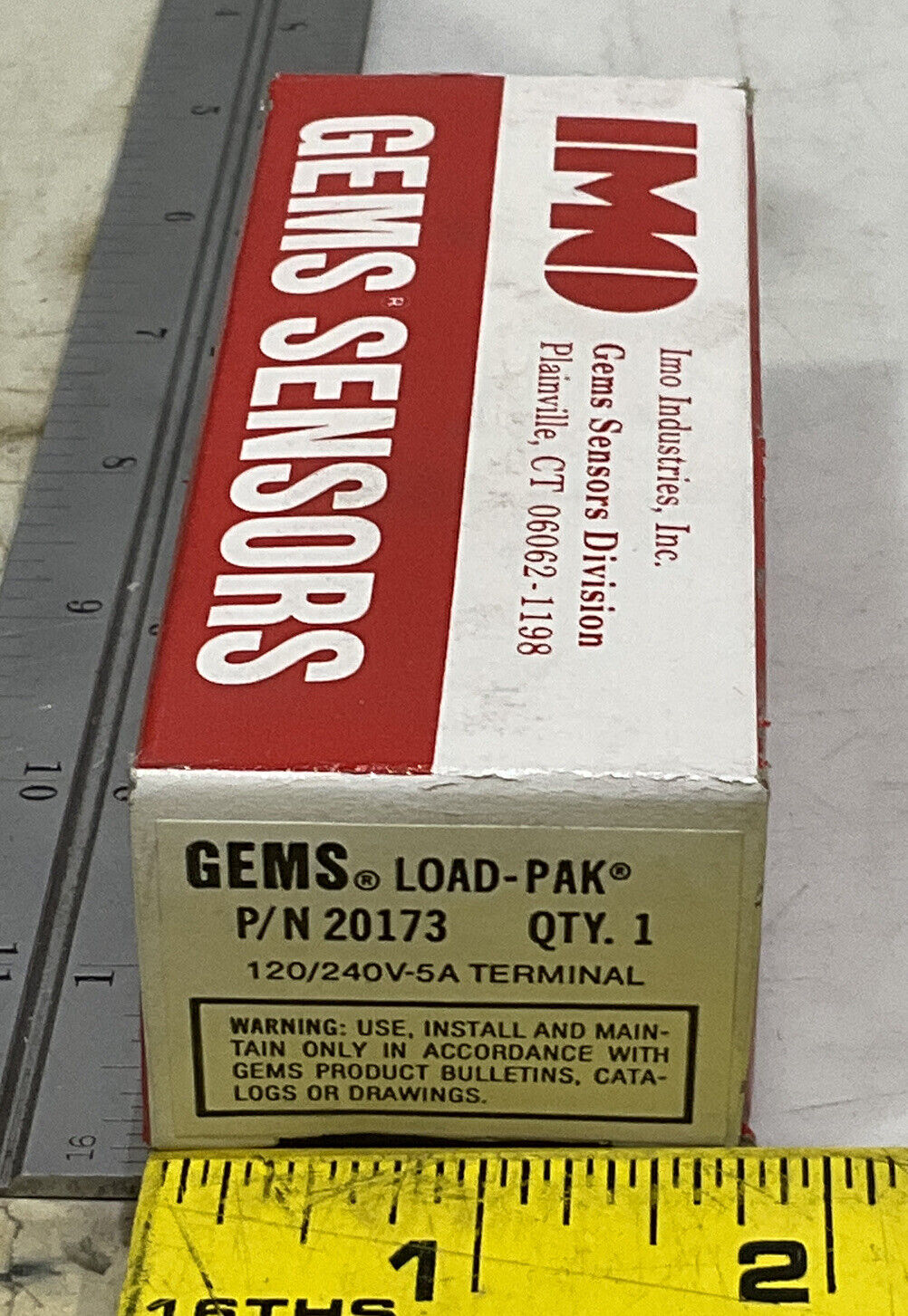 GEMS SENSORS 20173 LOAD-PAK 120-240V-5A TERMINAL 373