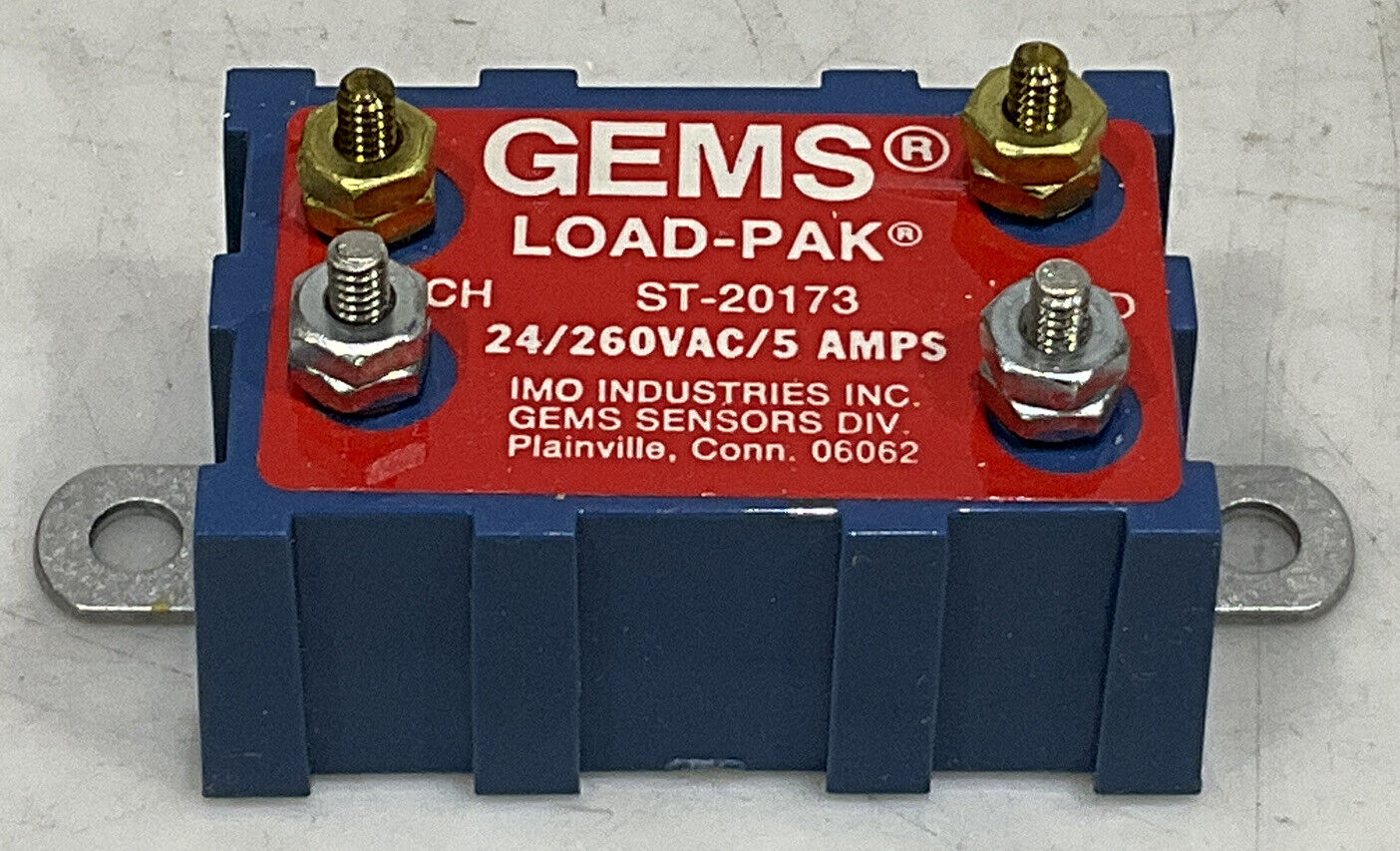 GEMS SENSORS 20173 LOAD-PAK 120-240V-5A TERMINAL 373