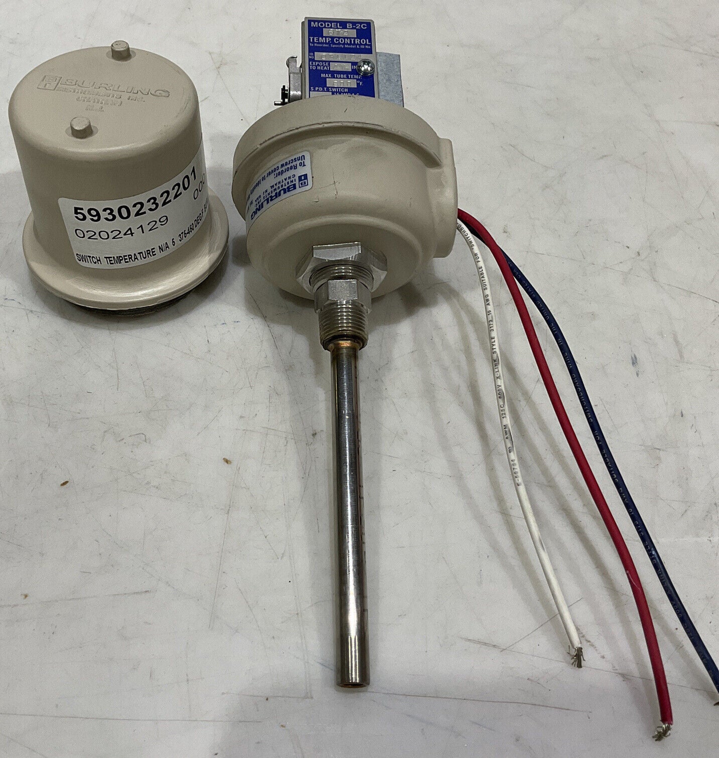 BURLING INSTRUMENTS B-2C 672 TEMPERATURE SWITCH 373