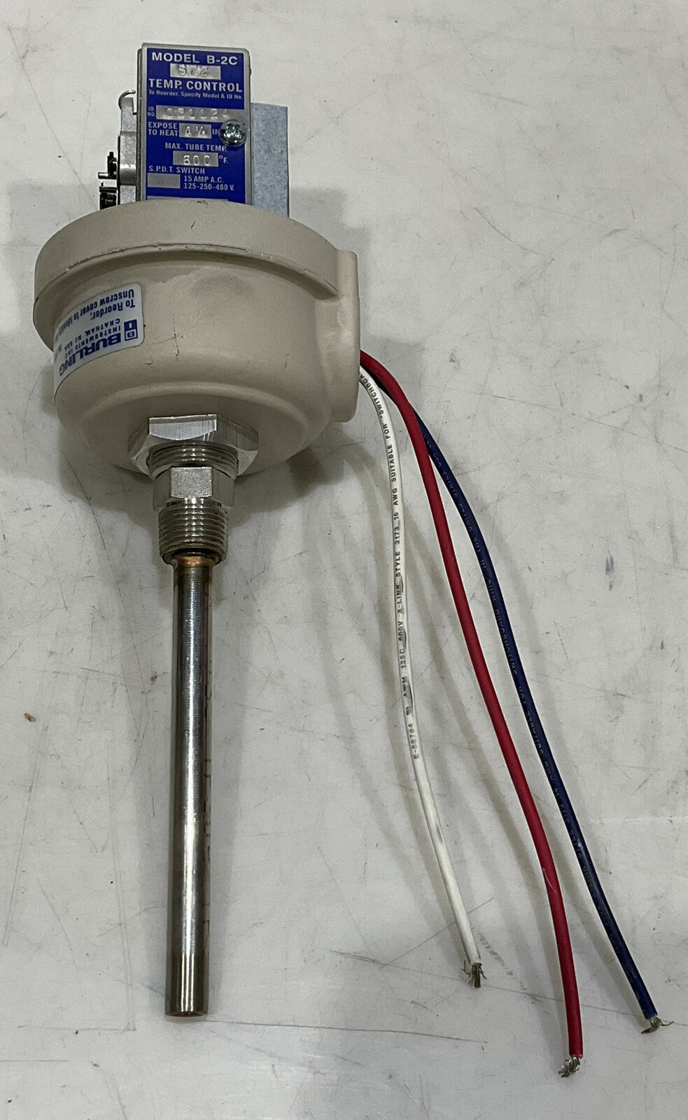 BURLING INSTRUMENTS B-2C 672 TEMPERATURE SWITCH 373