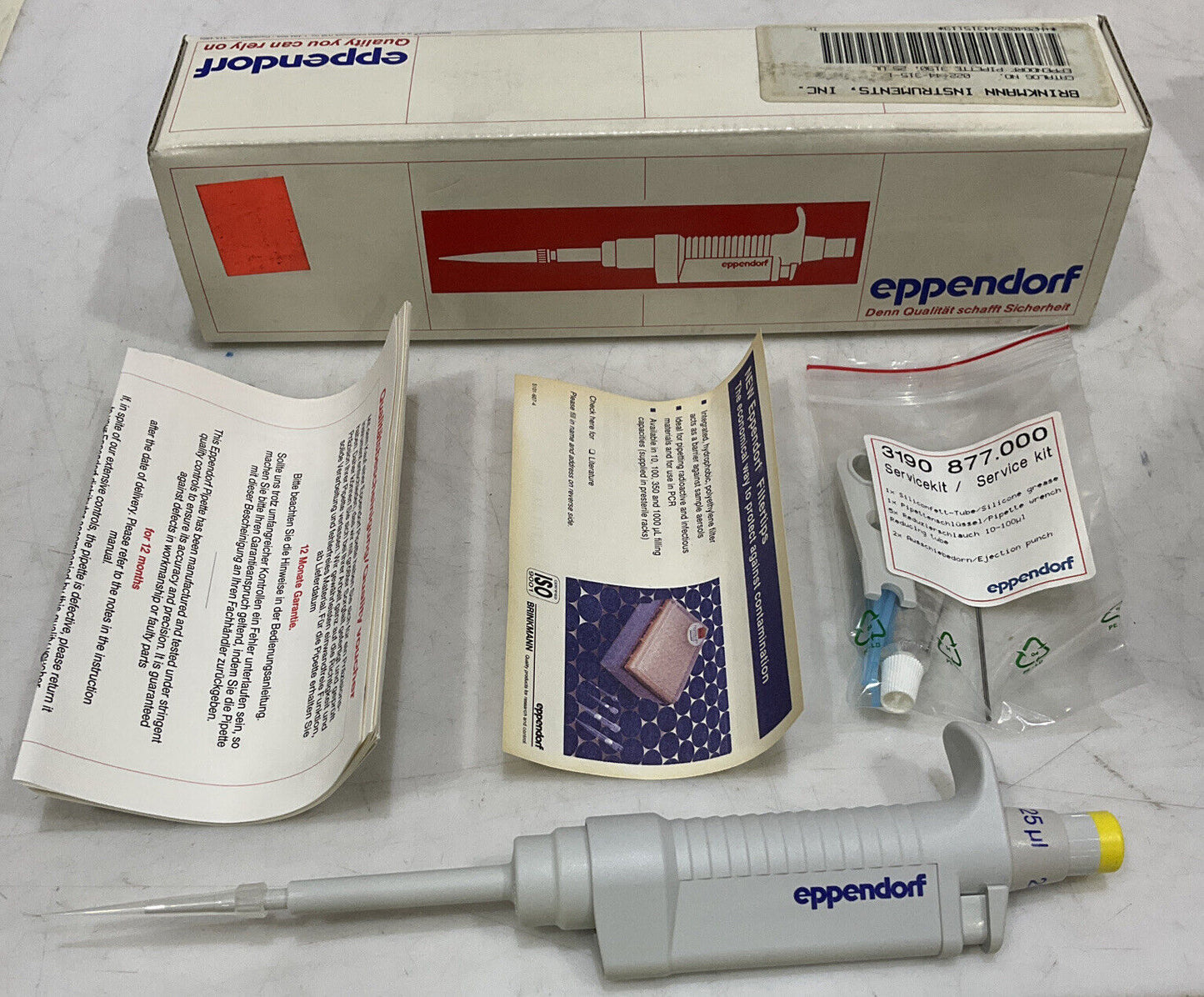 EPPENDORF BRINKMANN 022-44-315-1 PIPETTE 3190 25ML 373