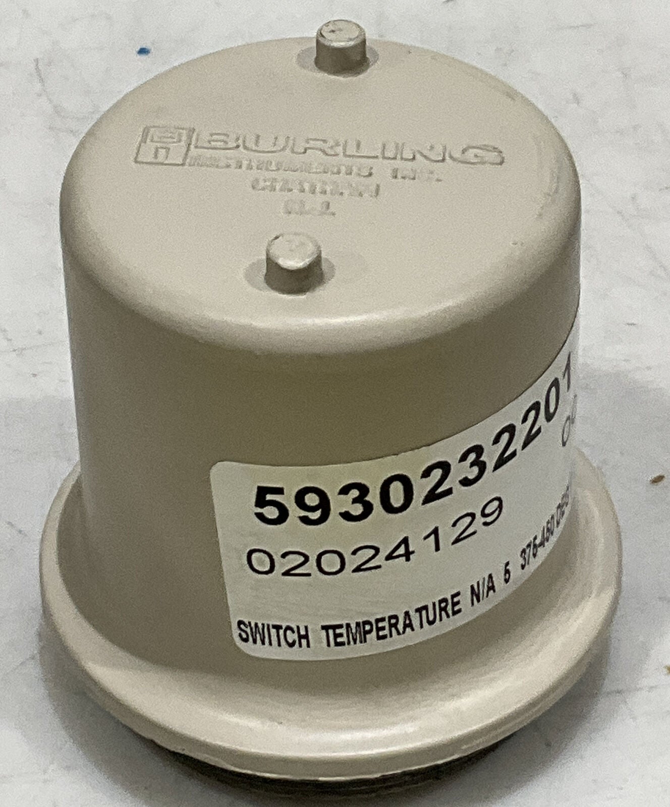 BURLING INSTRUMENTS B-2C 672 TEMPERATURE SWITCH 373