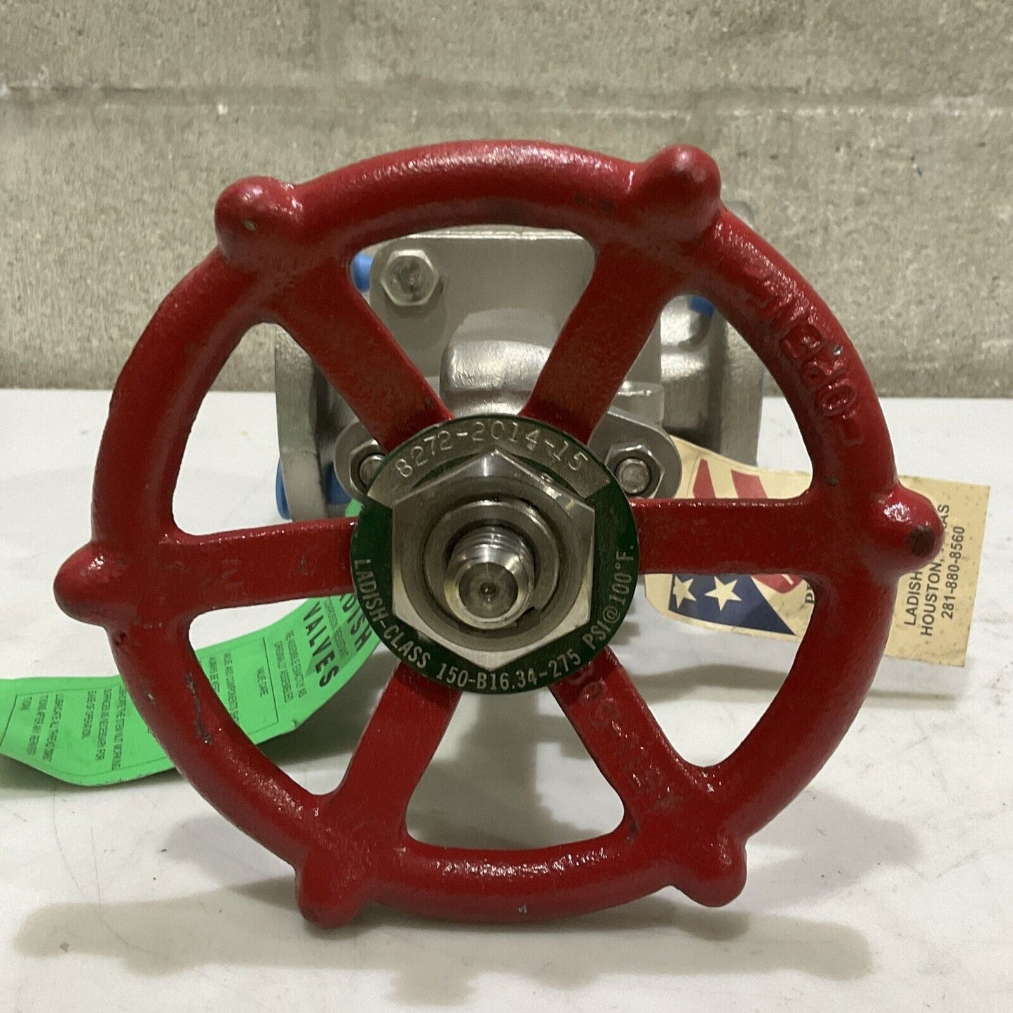 LADISH 8272-2014-15 GATE VALVE 1-1/2 150 LB B16.34-275 PSI 100 F 373