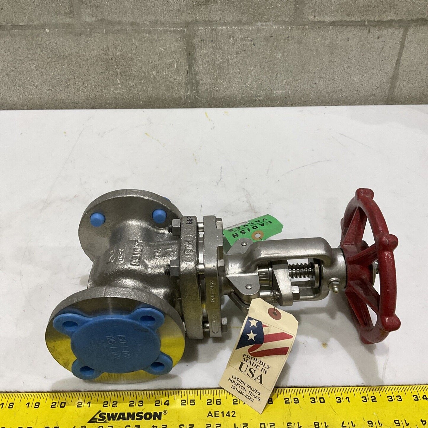 LADISH 8272-2014-15 GATE VALVE 1-1/2 150 LB B16.34-275 PSI 100 F 373