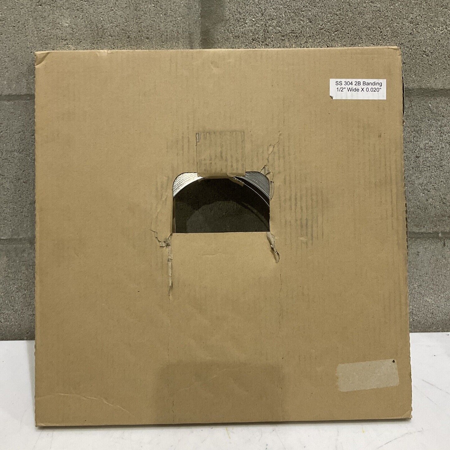 THE BROWER CO SS 304 STAINLESS STEEL 1/2” W X 0.020” THK SHIPPING STRAPPING 373