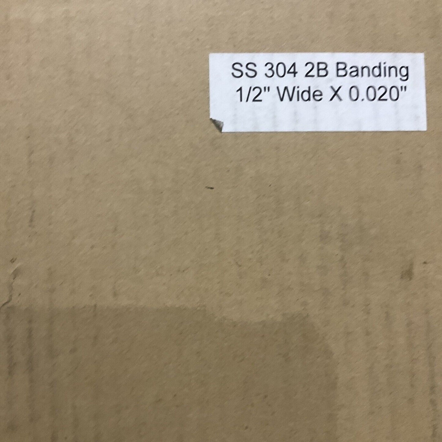 THE BROWER CO SS 304 STAINLESS STEEL 1/2” W X 0.020” THK SHIPPING STRAPPING 373