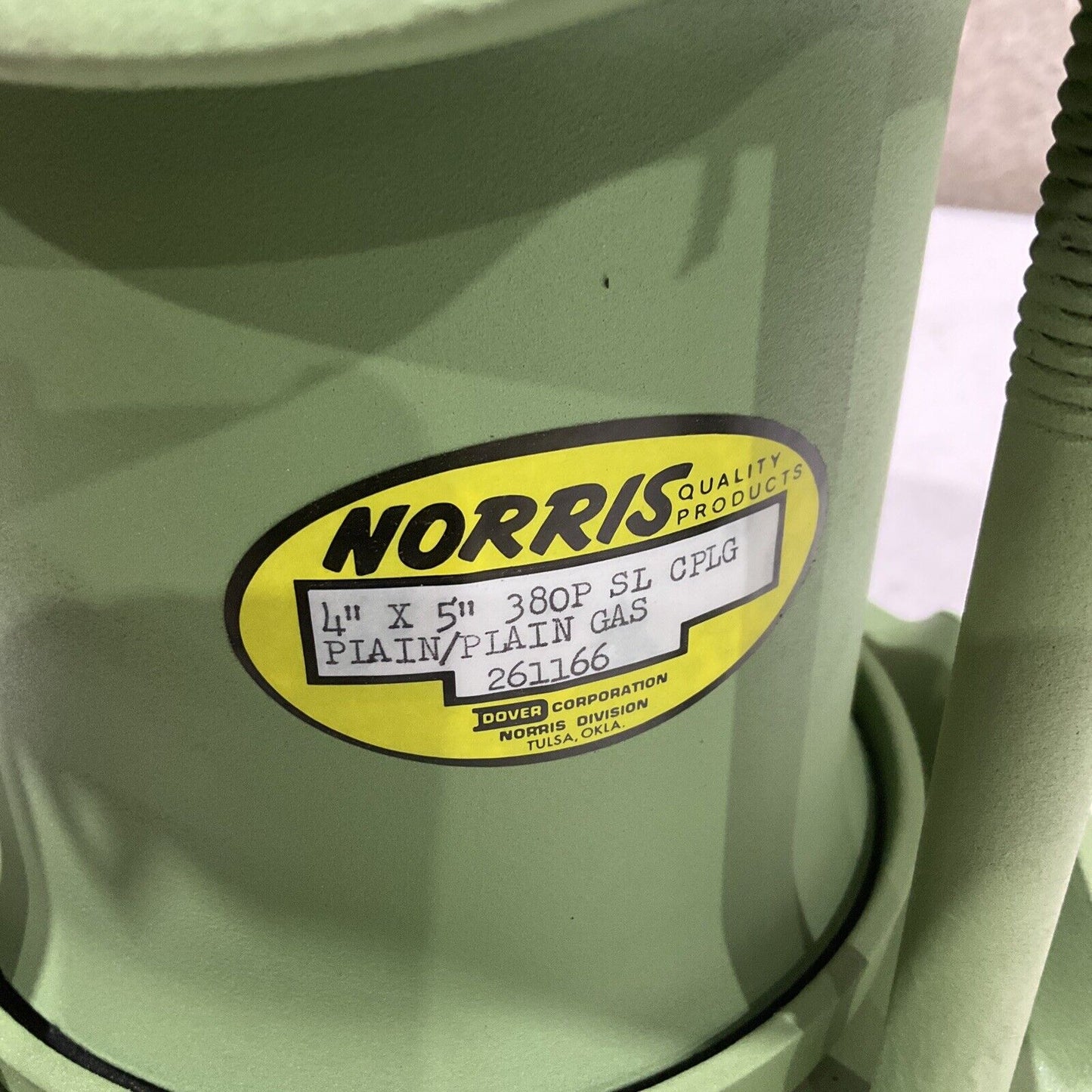 DOVER NORRIS 4” X 5” 380P SL COUPLING PLAIN/PLAIN GAS 261166 373