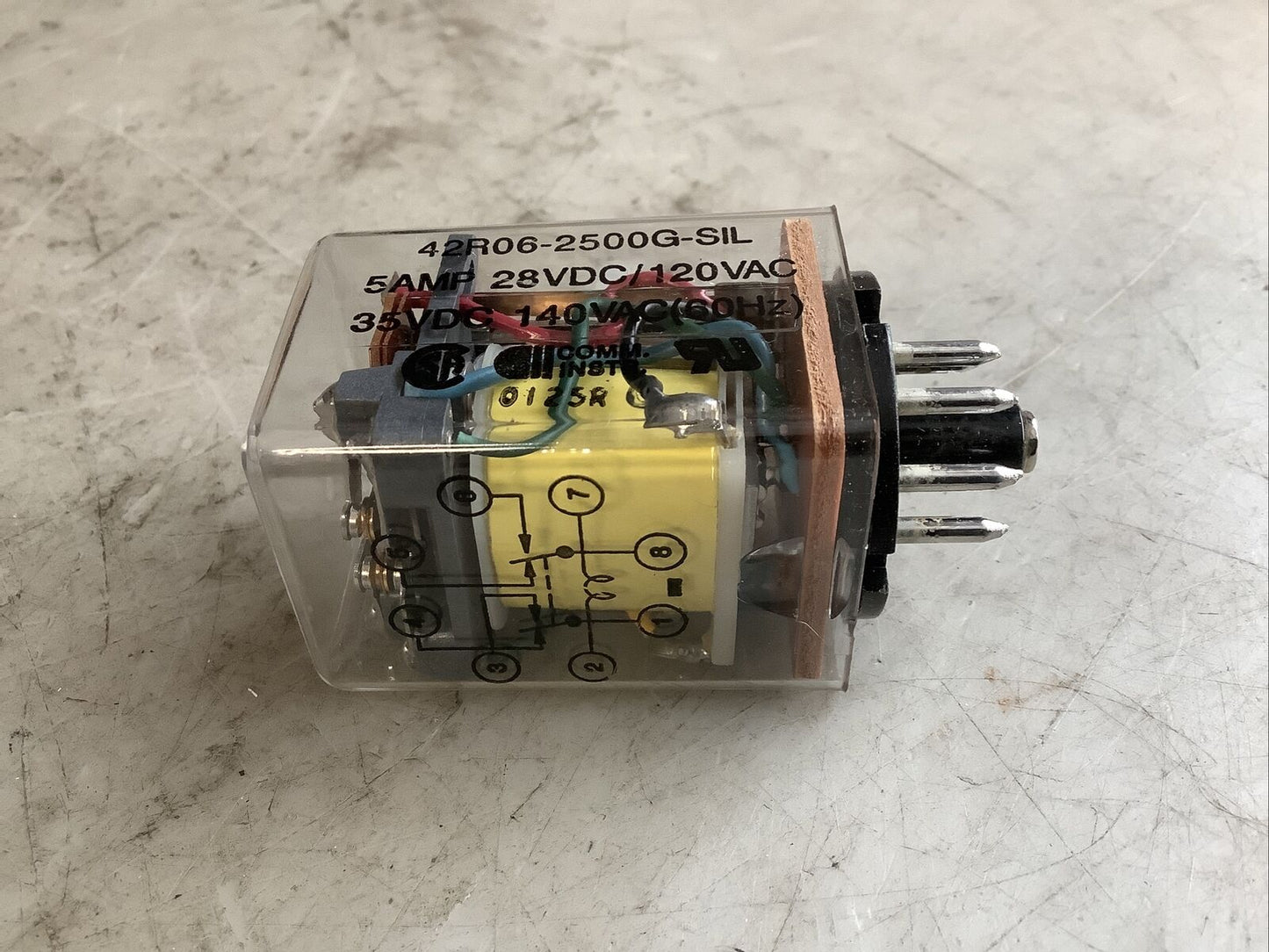 COMM INSTR 42R06-2500G-SIL RELAY 5A 8-PIN 35VDC 140VAC  373