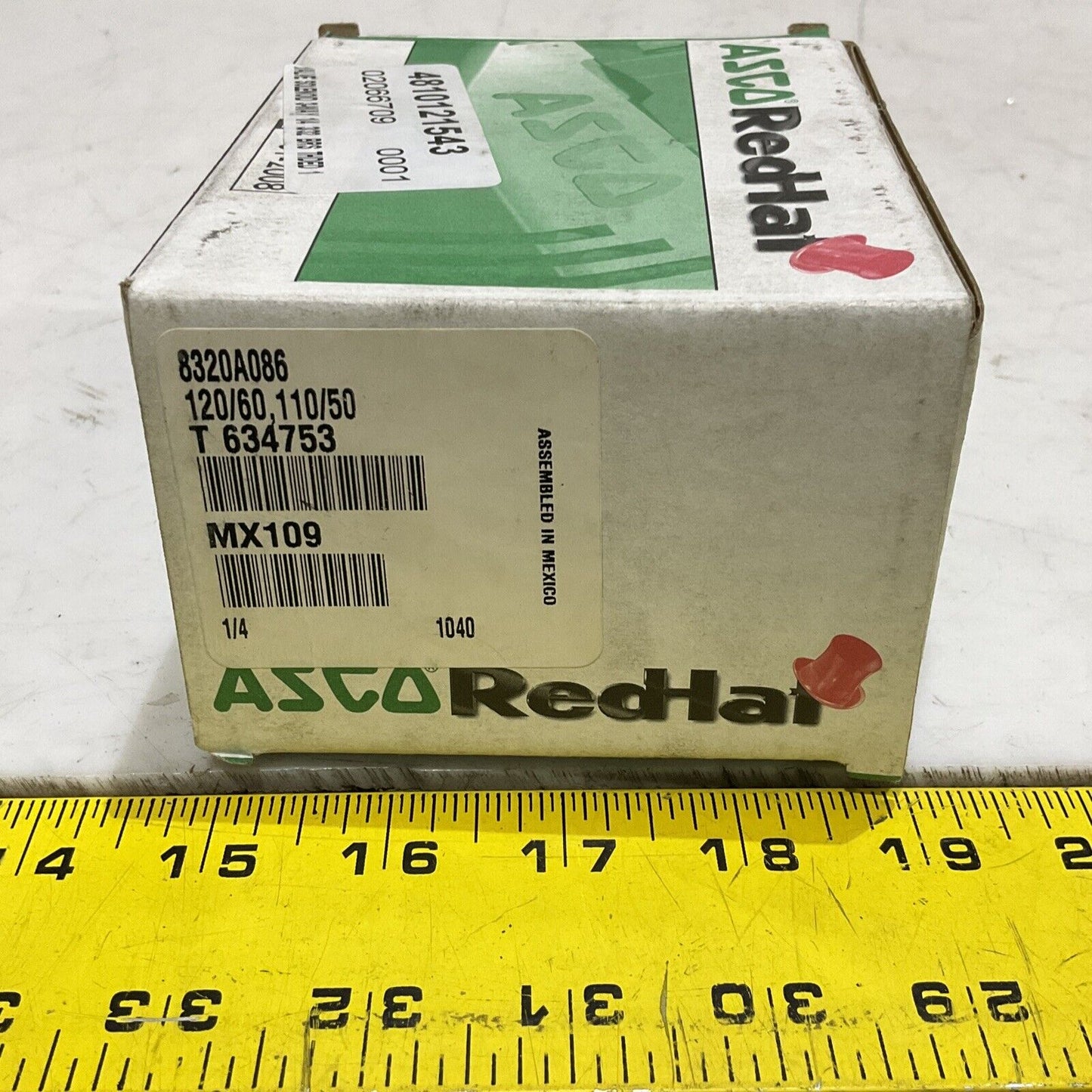 ASCO 8320A086 T634753 SOLENOID VALVE 3-WAY 1/4” 3/32 120V 60HZ 373
