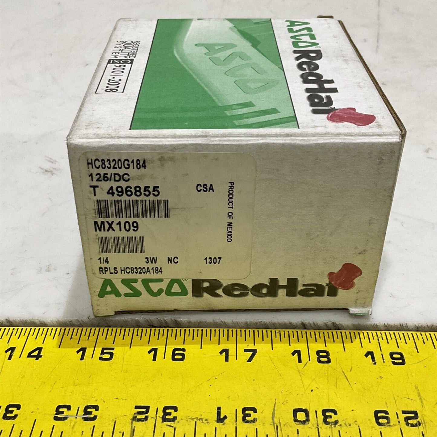 ASCO HC8320G184 SOLENOID VALVE 1/4” 115 PSI 24 W 125 DC 373