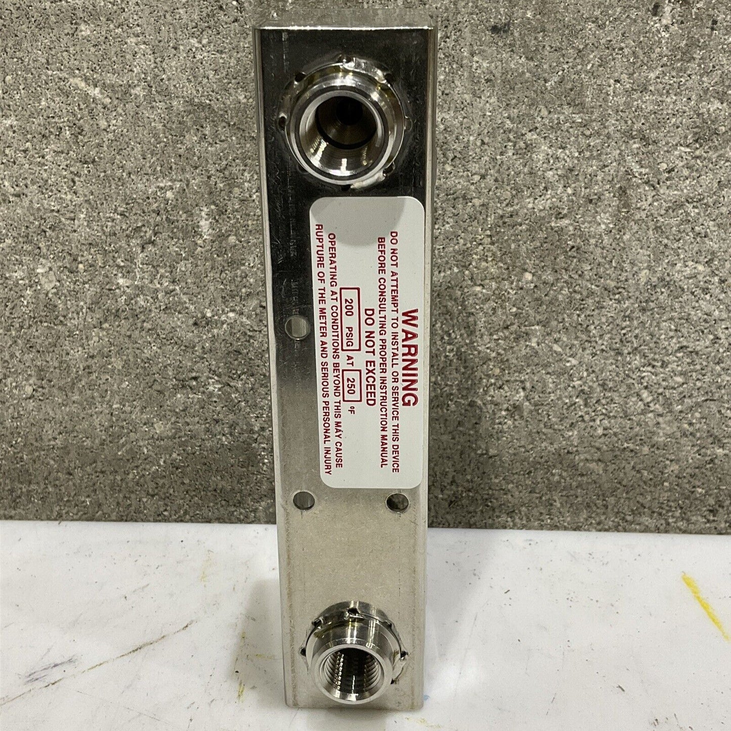 BROOKS 1510DFD6A1D FLOW METER 200 PSIG 250 F 373
