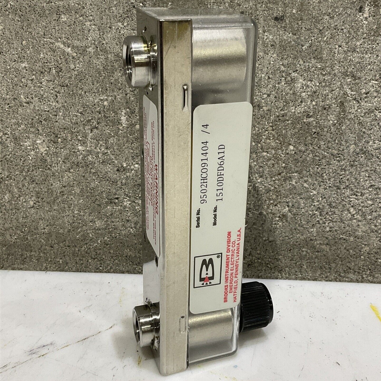BROOKS 1510DFD6A1D FLOW METER 200 PSIG 250 F 373