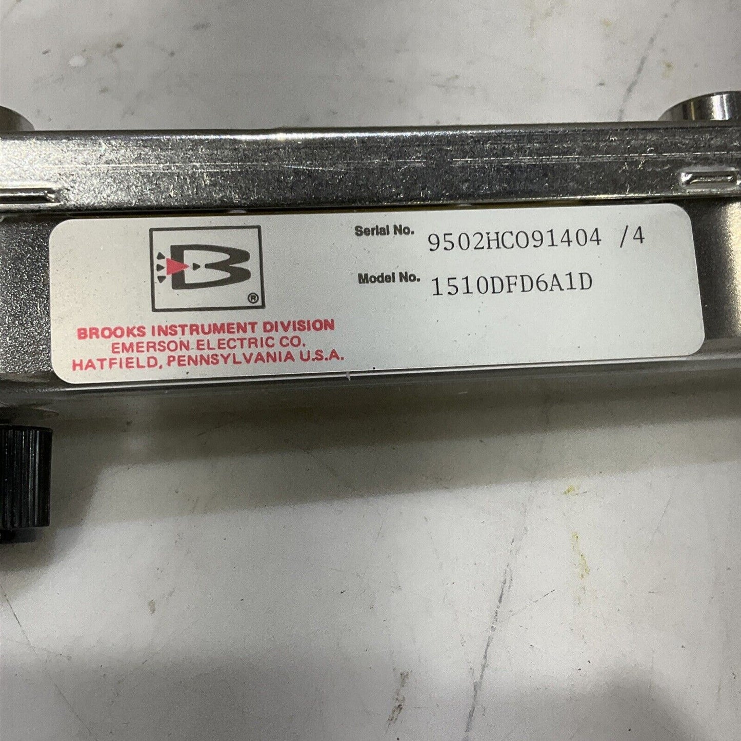 BROOKS 1510DFD6A1D FLOW METER 200 PSIG 250 F 373