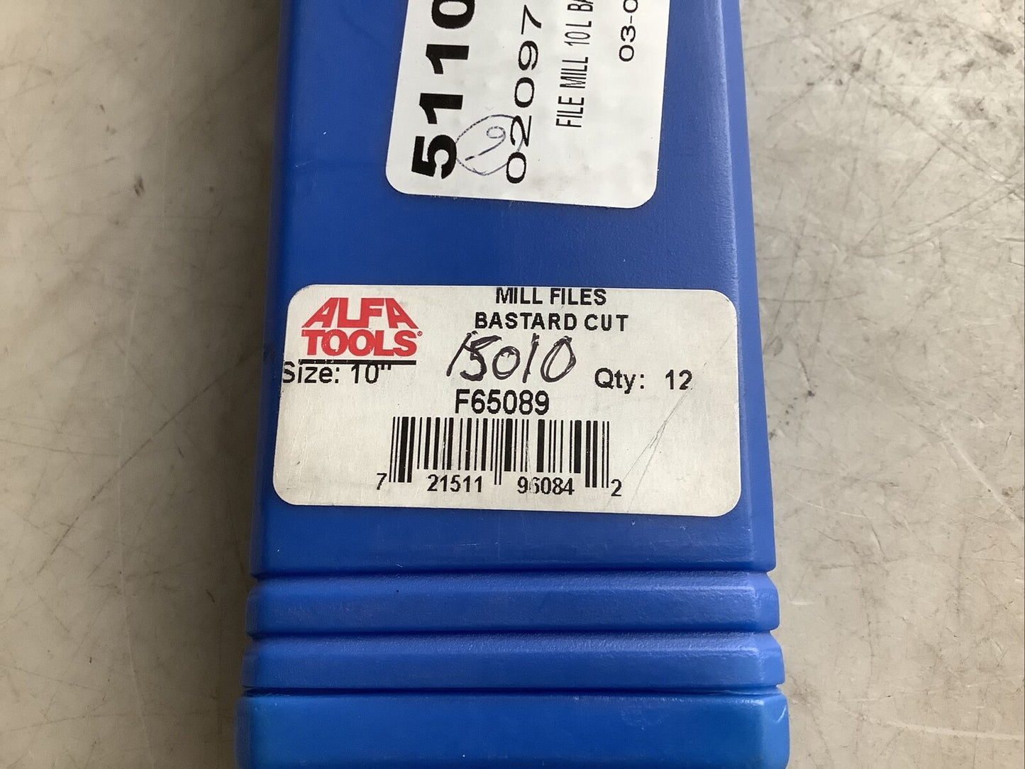 ALFA TOOLS F65089 BASTARD CUT MILL FILE 12IN 373 - QTY 6