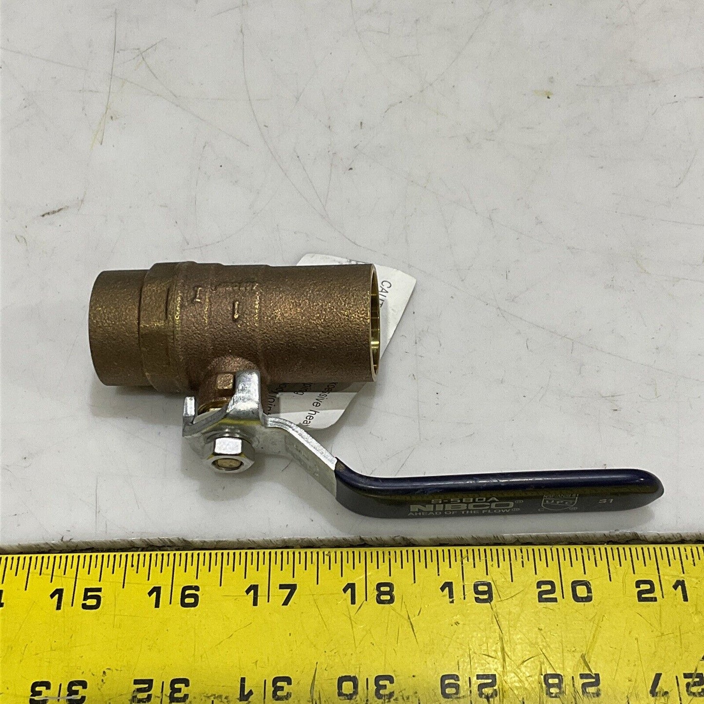 NIBCO S-580A BRASS BALL VALVE 1” SOLDER LOT OF 3 373