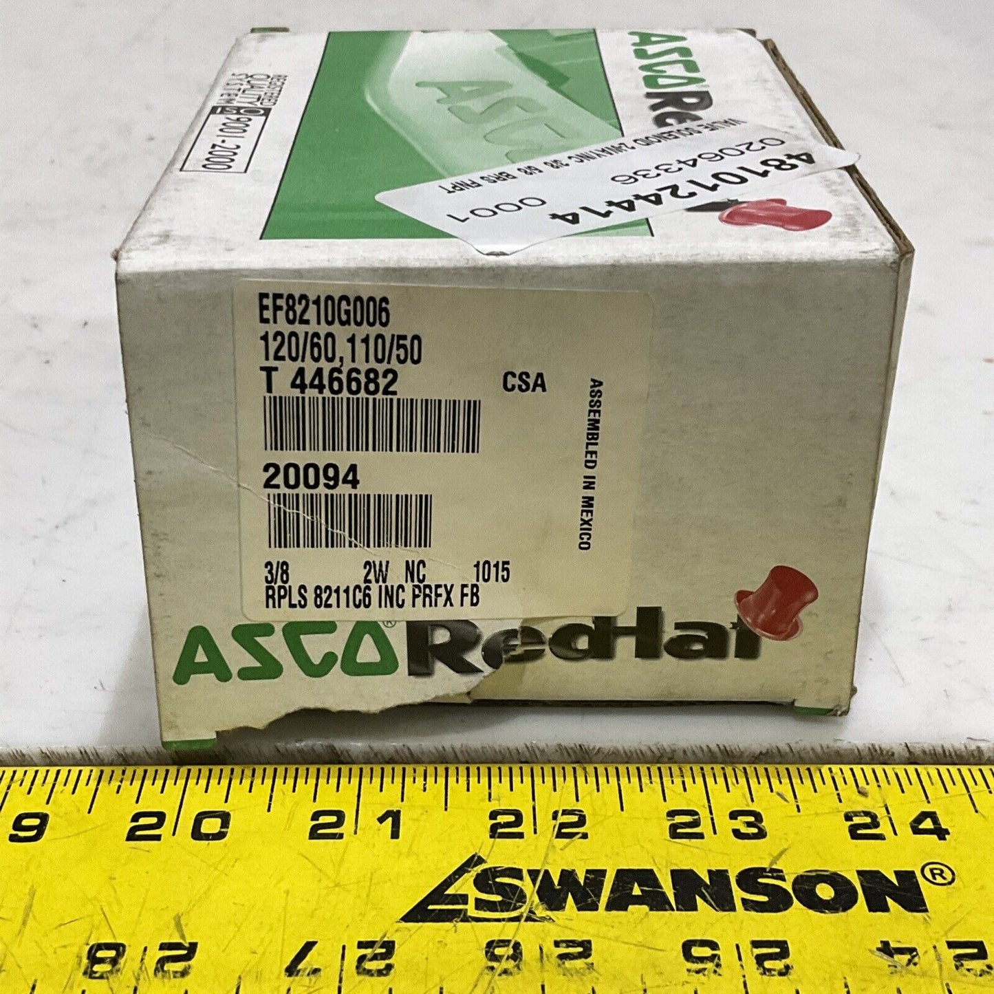 ASCO EF8210G006 T446682 SOLENOID VALVE 3/8 5-300 PSI 17.1 W 373