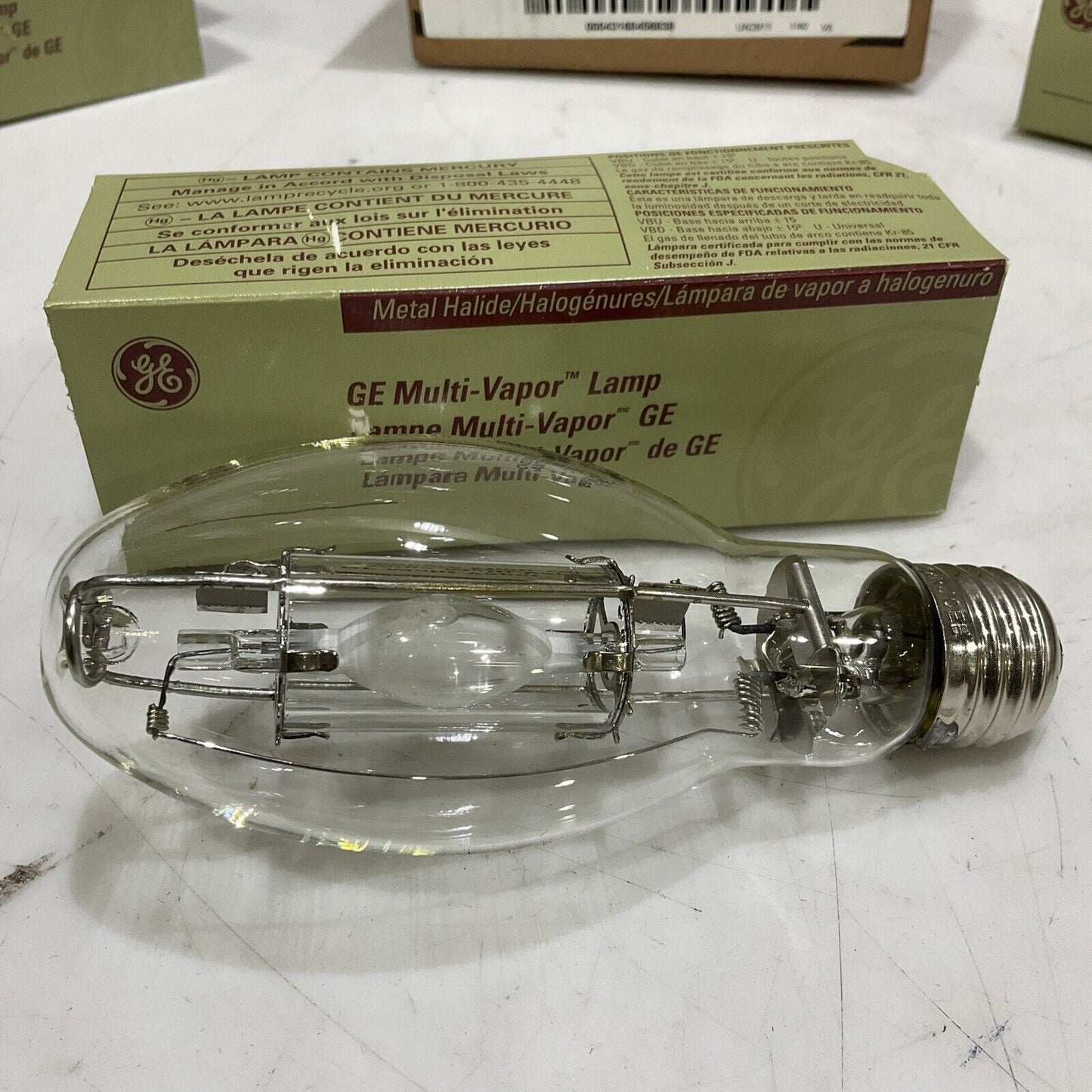 GENERAL ELECTRIC 45683 MULTI-VAPOR QUARTZ LAMP MXR150/U/MED/O LOT OF 6 373