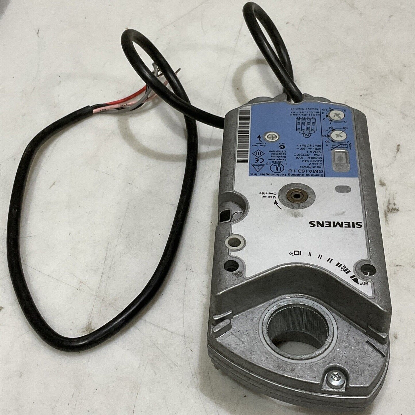 SIEMENS GMA163.1U OPEN AIR ACTUATOR 24V 50/60HZ 373