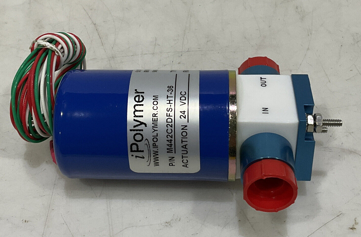 IPOLYMER M442C2DFS-HT-36 24 VDC NC 60 PSI 2 WAY SOLENOID VALVE 373