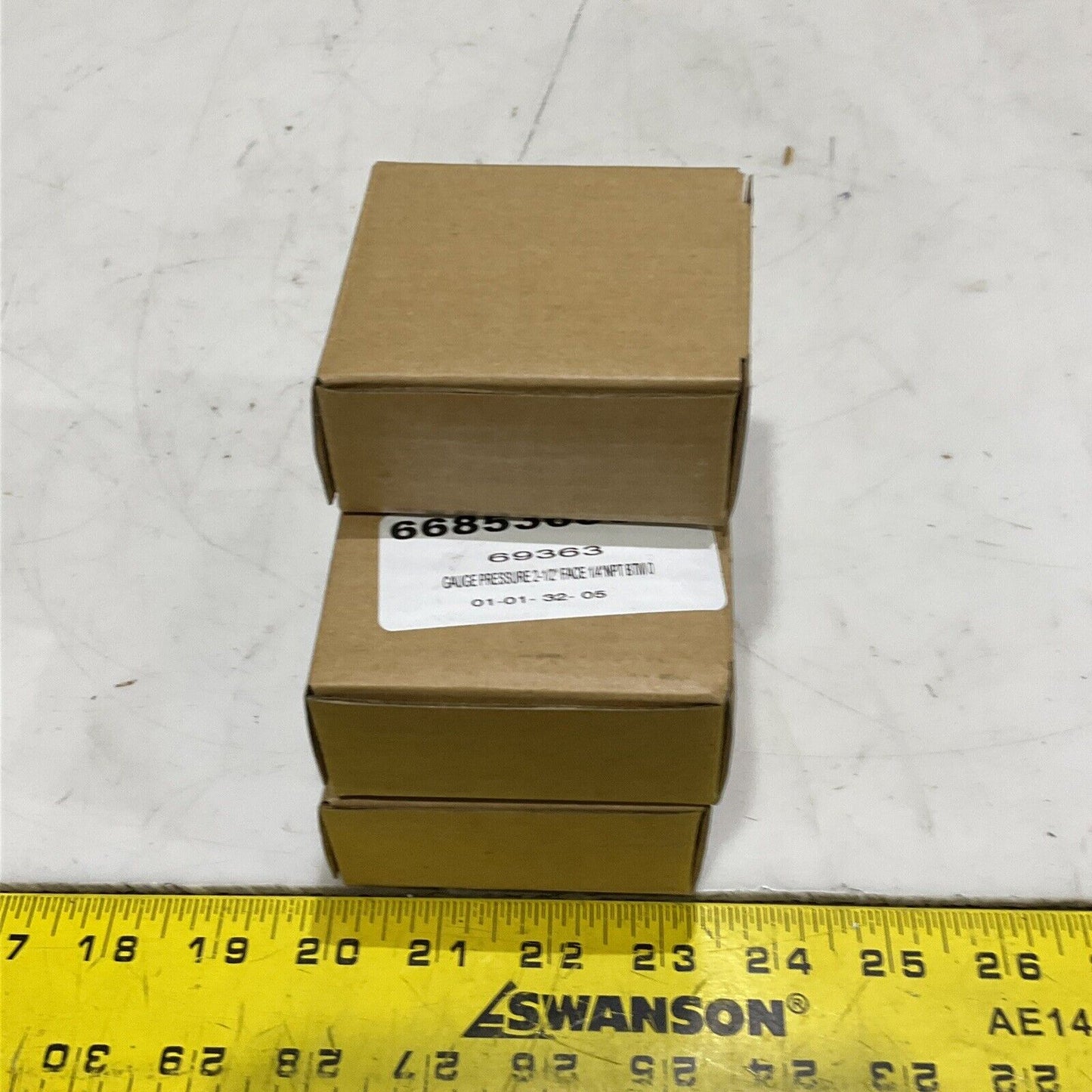 REOTEMP PD25N2A4P20-D-P PRESSURE GAUGE 2.5” 1/4” 0-200 PSI LOT OF 5 373