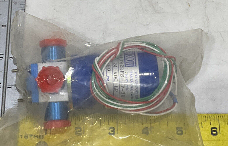TEQCOM M443W2DFS-LT-36 24 VDC LP NC-C-NO 3-WAY SOLENOID VALVE 373