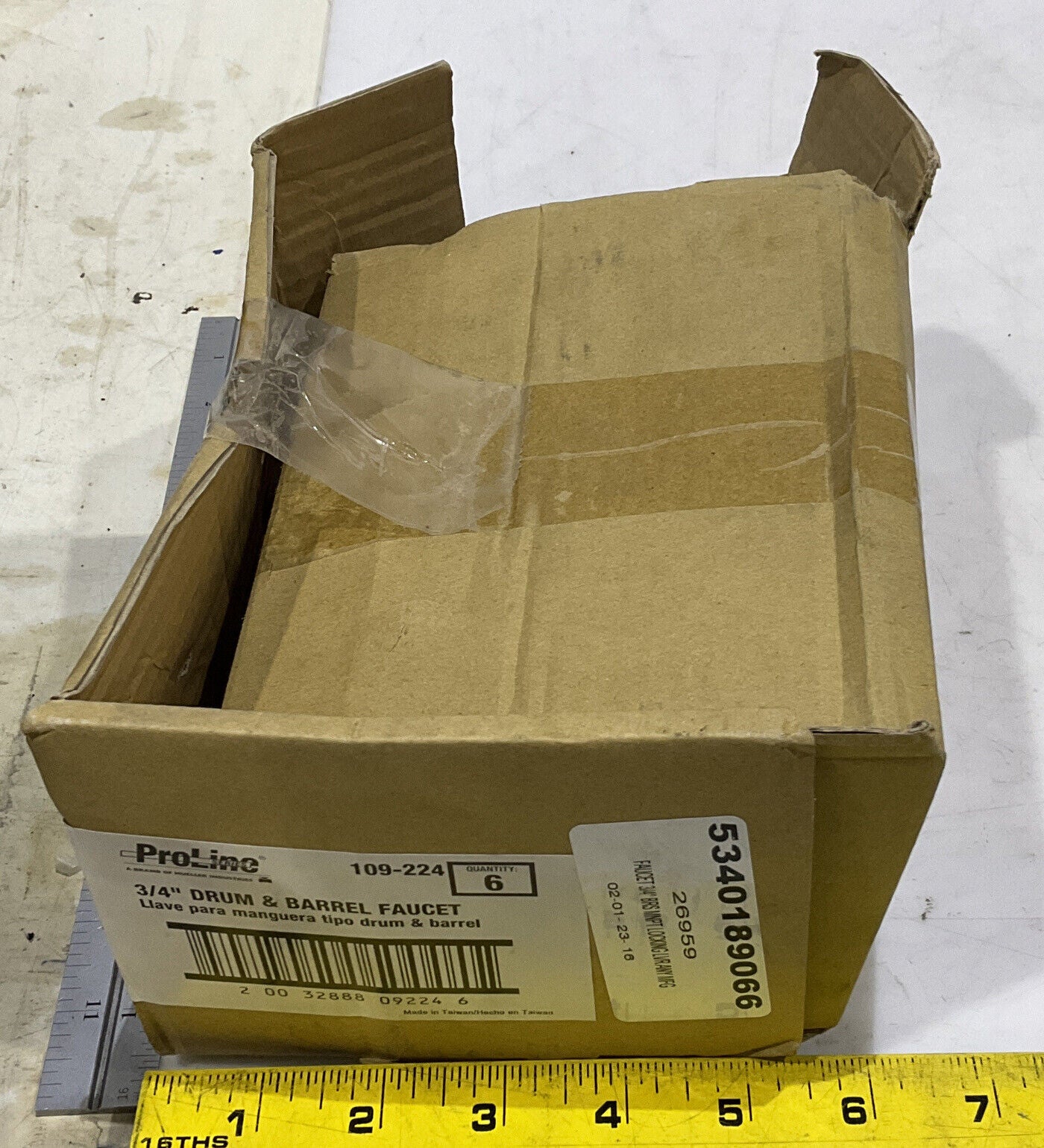 B&K PROLINE 109-224 3/4” DRUM AND BARREL FAUCET LOT OF 8 373