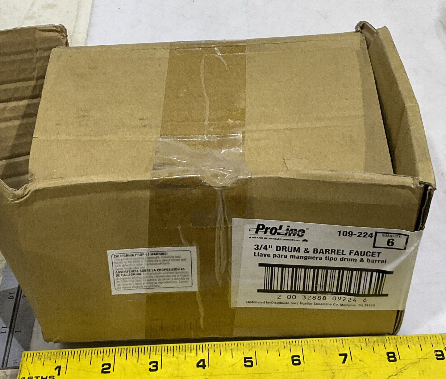 B&K PROLINE 109-224 3/4” DRUM AND BARREL FAUCET LOT OF 8 373