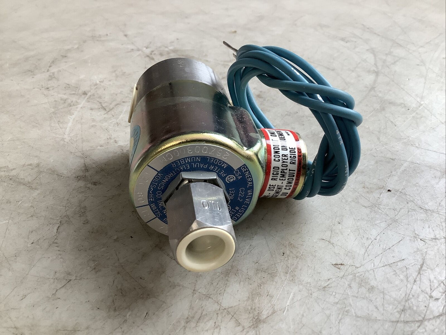 PETER PAUL ELECTRONICS 26Z00300CM SOLENOID VALVE 120V 12W 75PSI 3/32IN 373