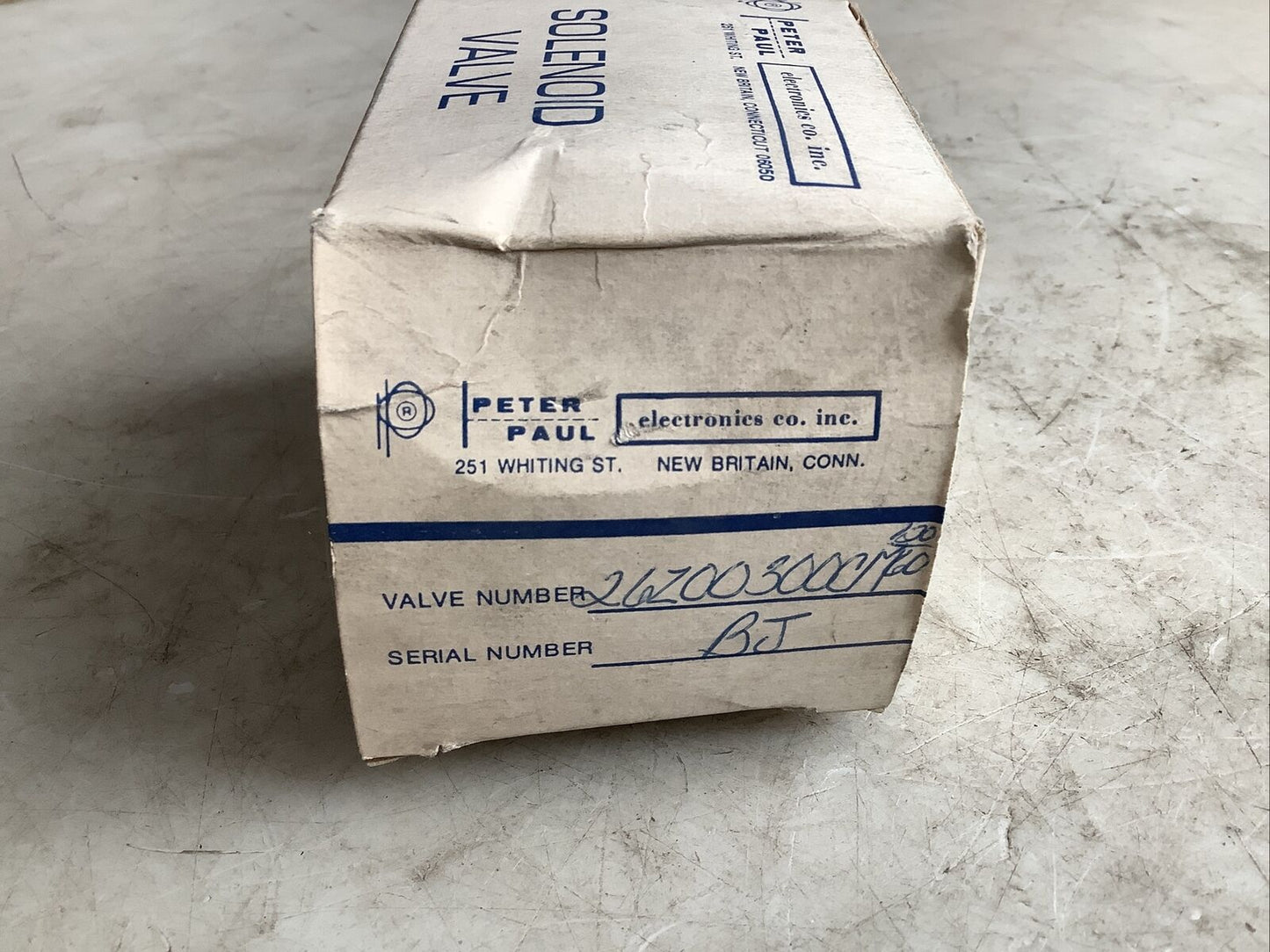 PETER PAUL ELECTRONICS 26Z00300CM SOLENOID VALVE 120V 12W 75PSI 3/32IN 373