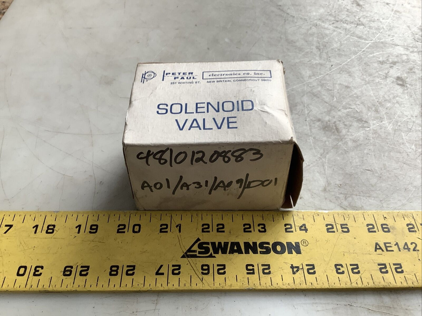 PETER PAUL ELECTRONICS 26Z00300CM SOLENOID VALVE 120V 12W 75PSI 3/32IN 373