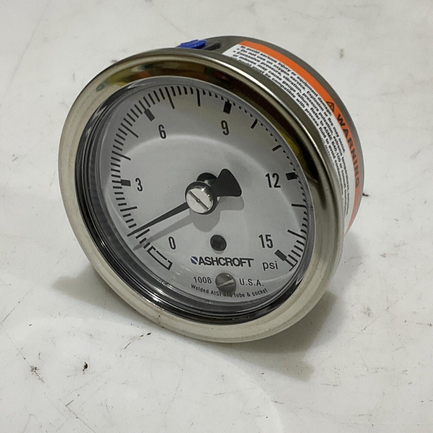 ASHCROFT 63-1008-S-02B-15 GAUGE DURALIFE 63MM LOT OF 3 373