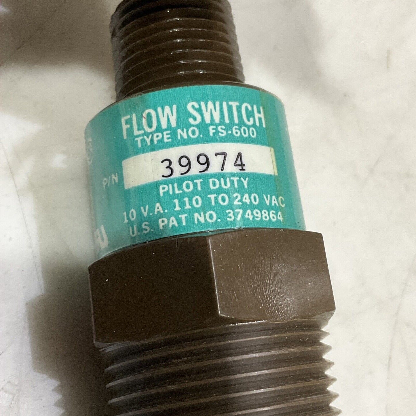IMO GEM SENSORS 39974 FLOW SWITCH TYPE FS-600 373